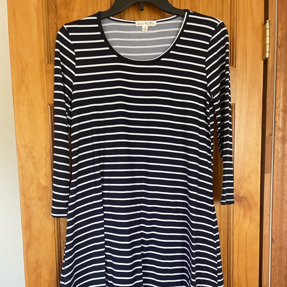 Blue & white striped dress!